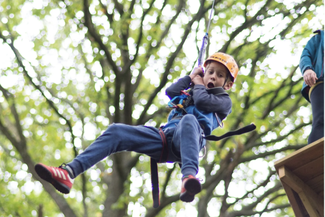 Rope Swing at Oaker Wood Activity Centre
