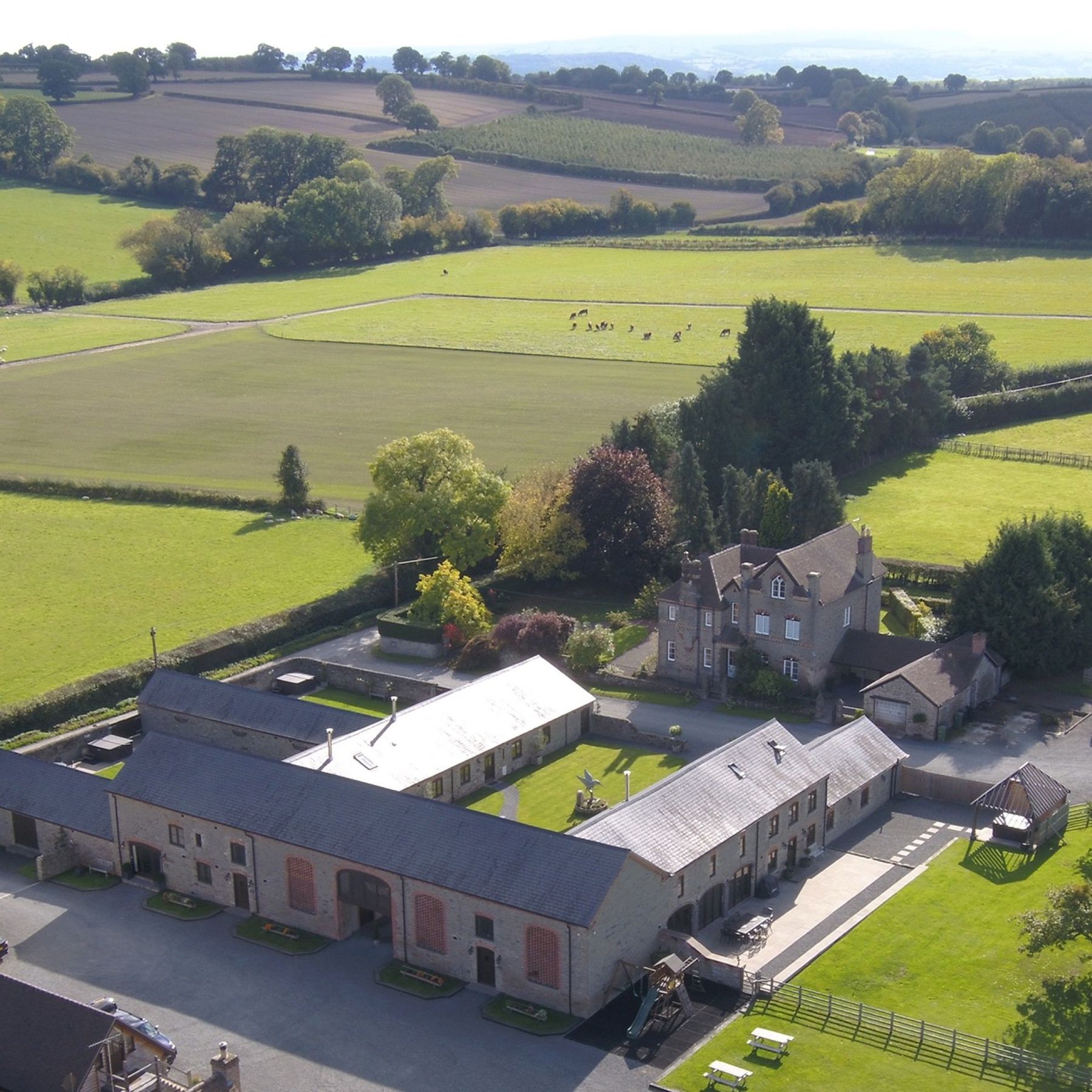 Drone image of The Barns