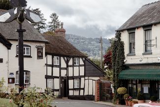 Black and white village in herefordshire 