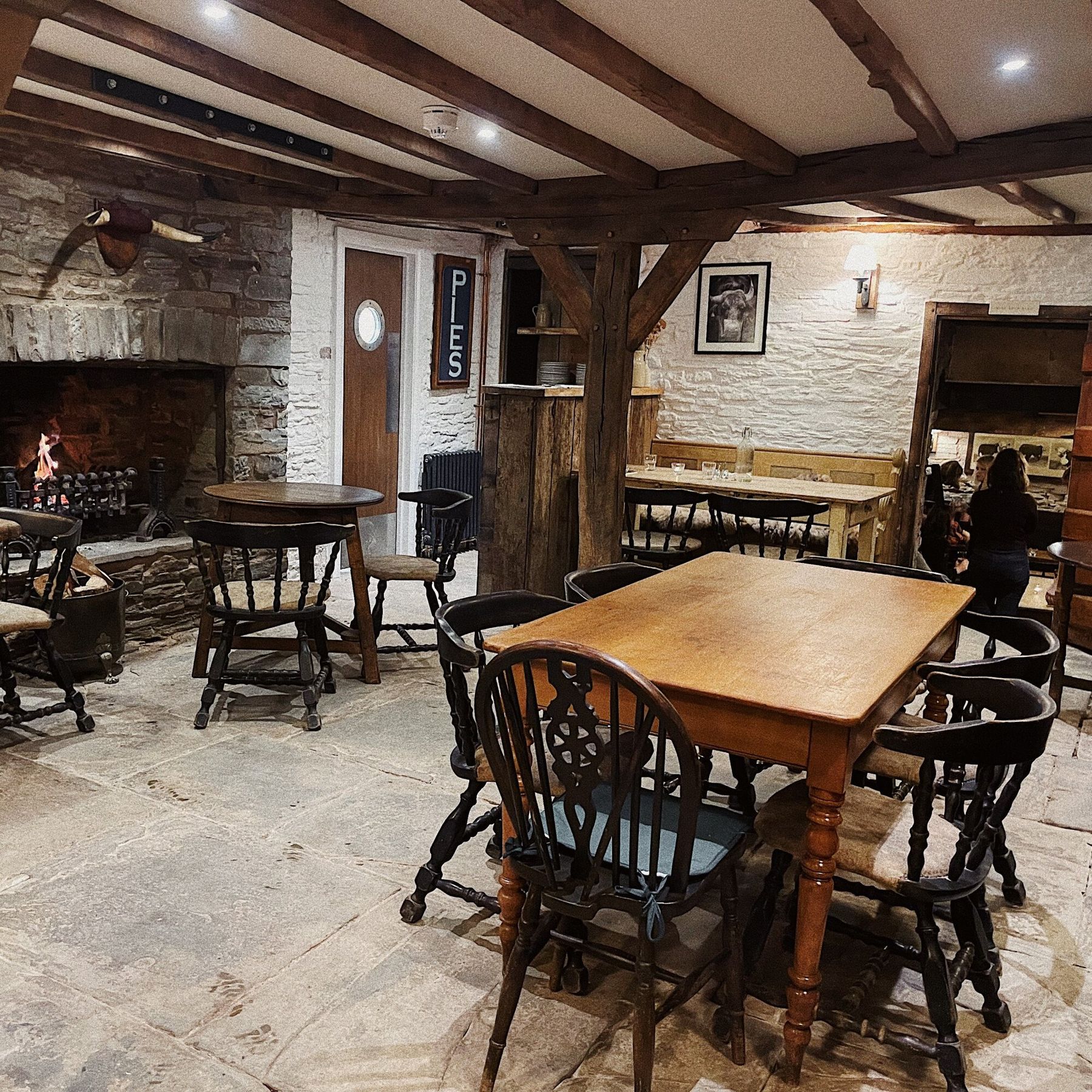Inside the restaurant