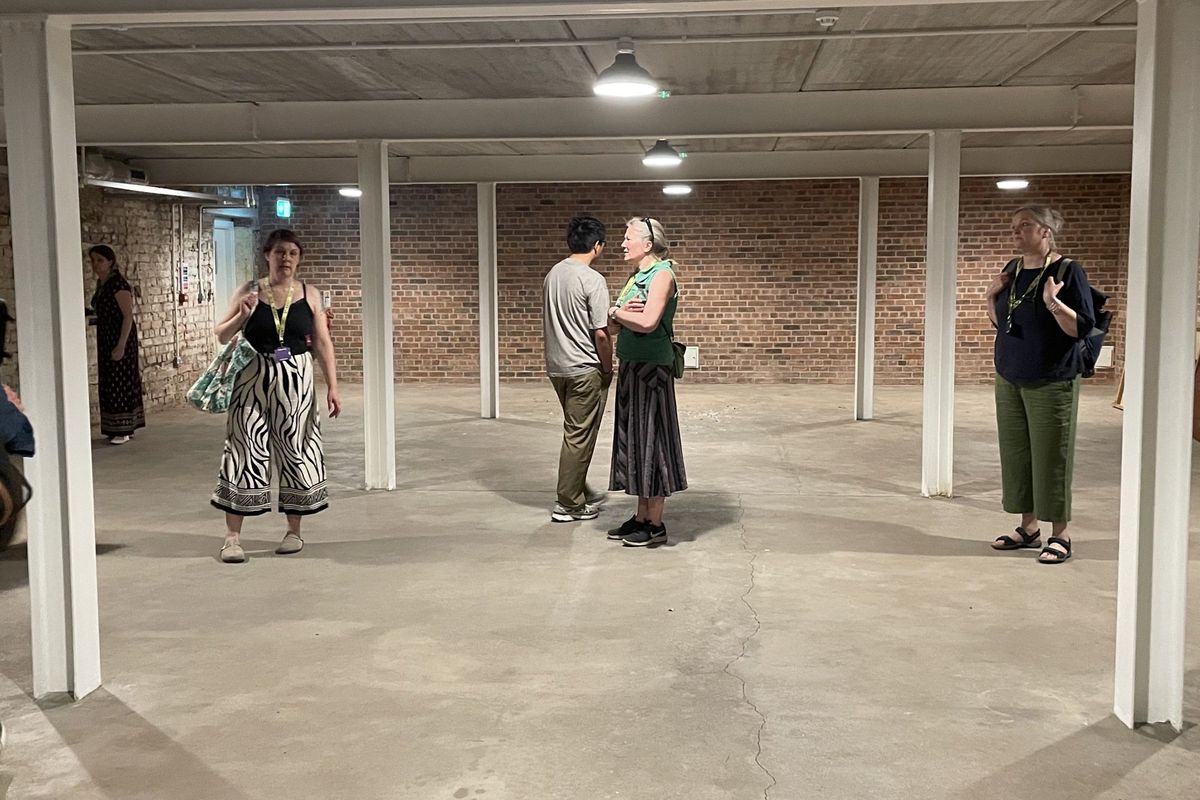 Recce of exhibition spaces at the Museum