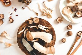 foraged mushrooms