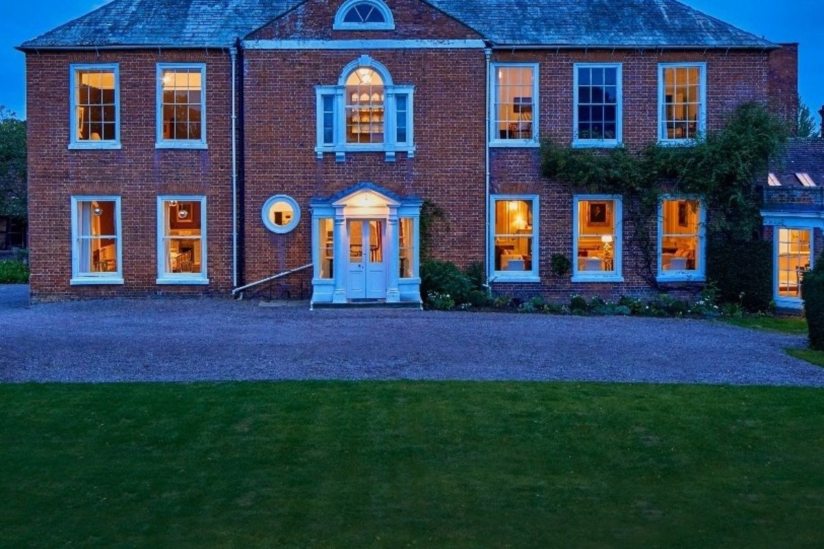 Barton Court at dusk
