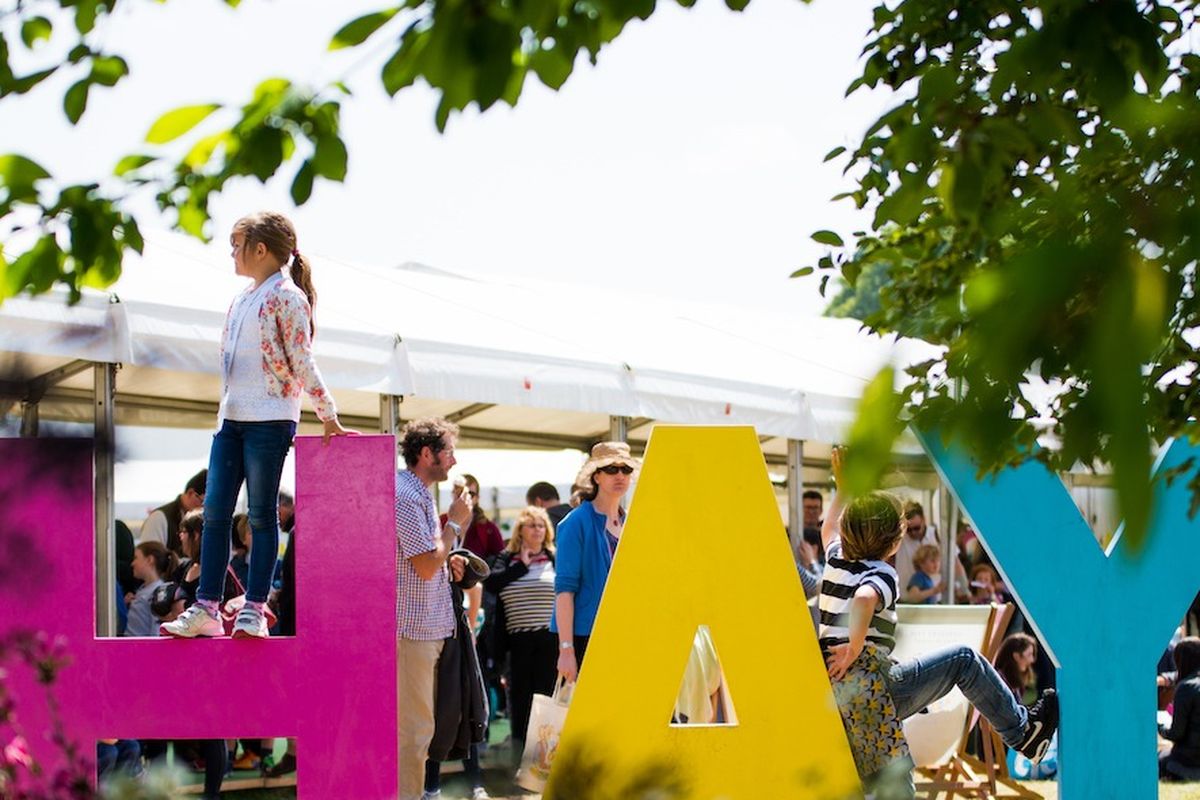 Hay Festival Sign