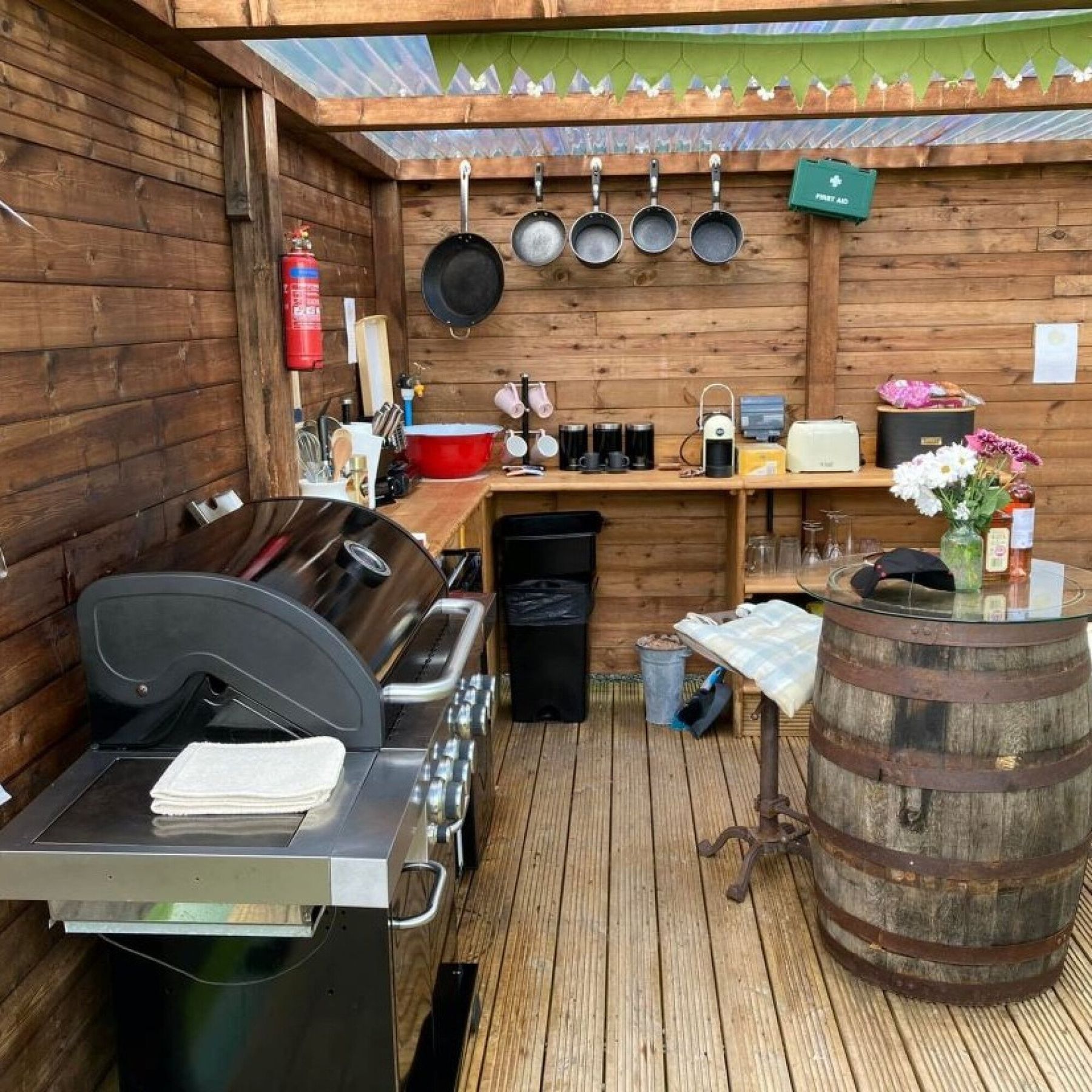 Private kitchen area