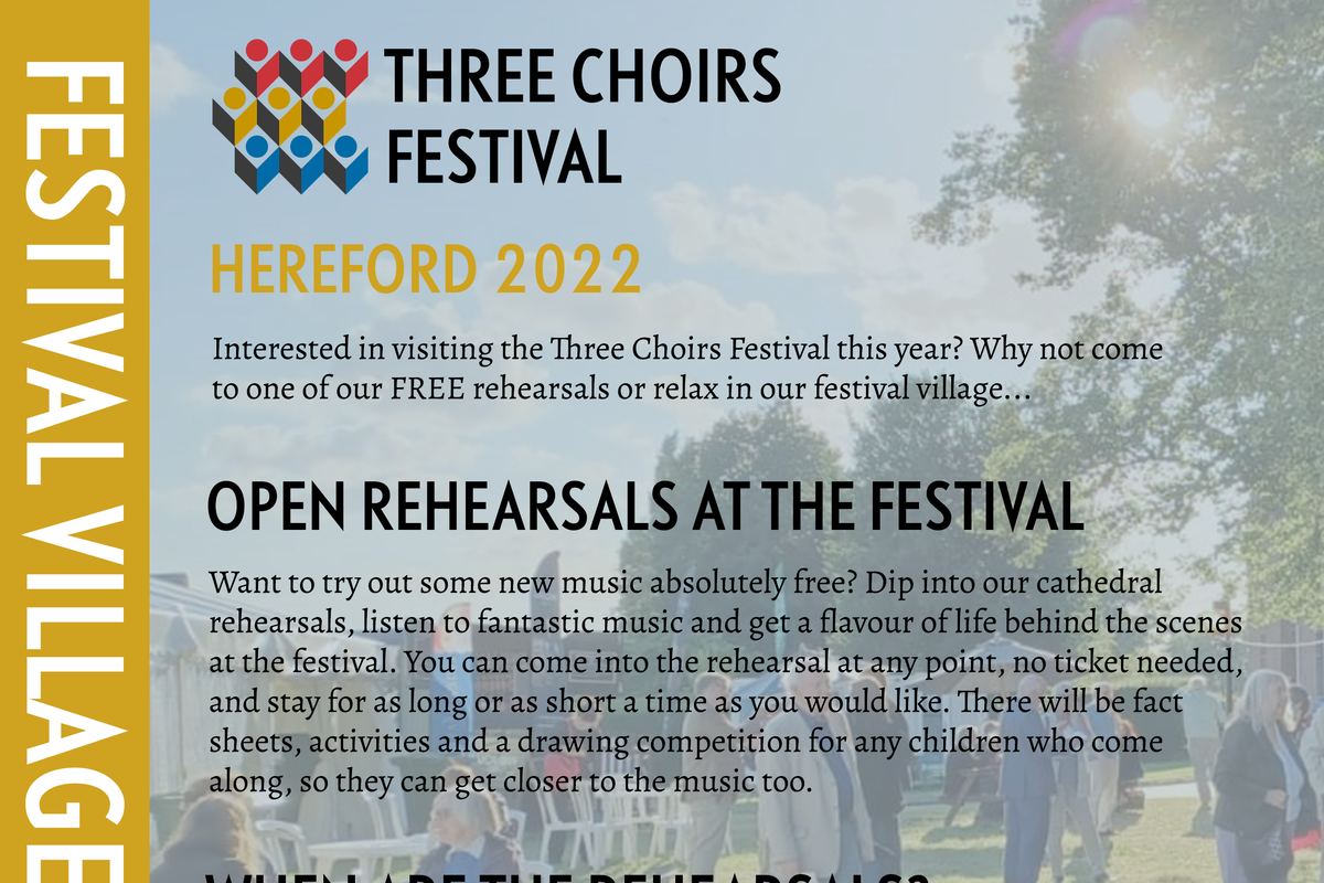 Three Choirs Program