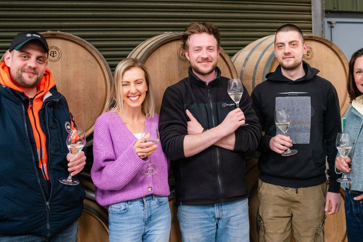 A cellar tour at 1276 Wines