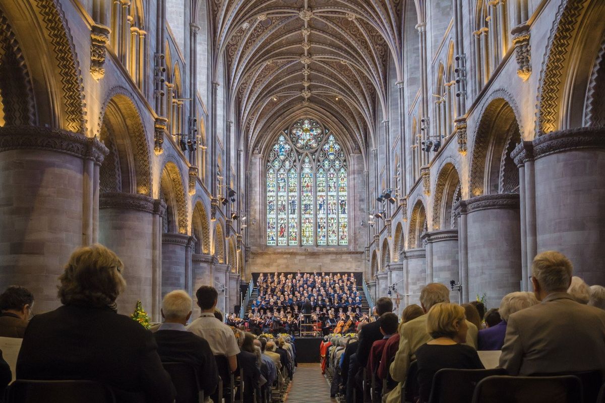 Inside Hereford Cathedral
