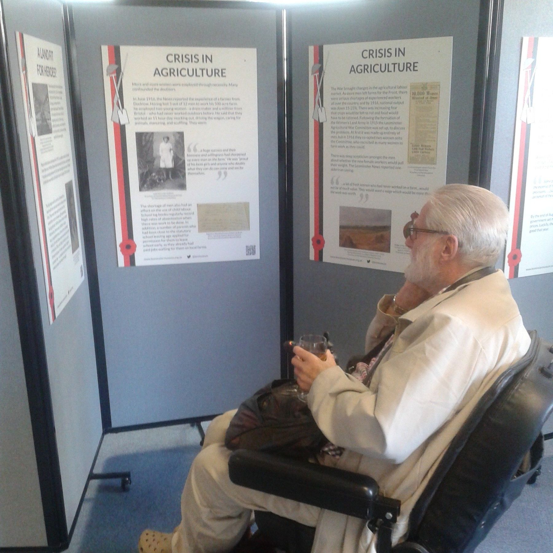 Viewing the Museum's 'Rifles & Spades' exhibition 2014