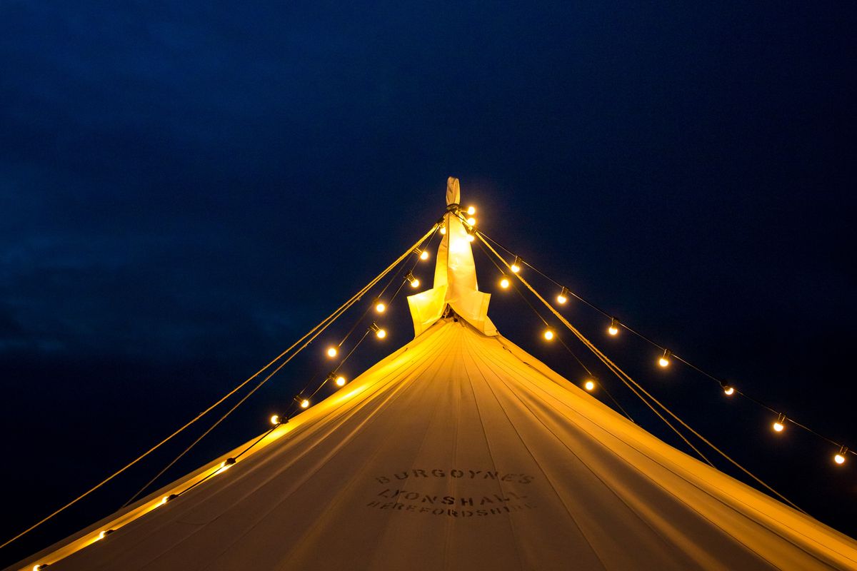 Hay Festival at Night