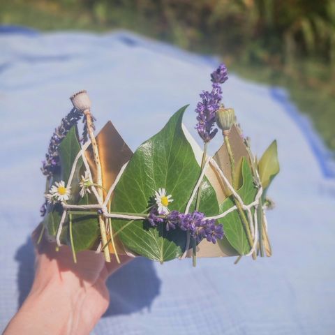 Nature Crown Crafting