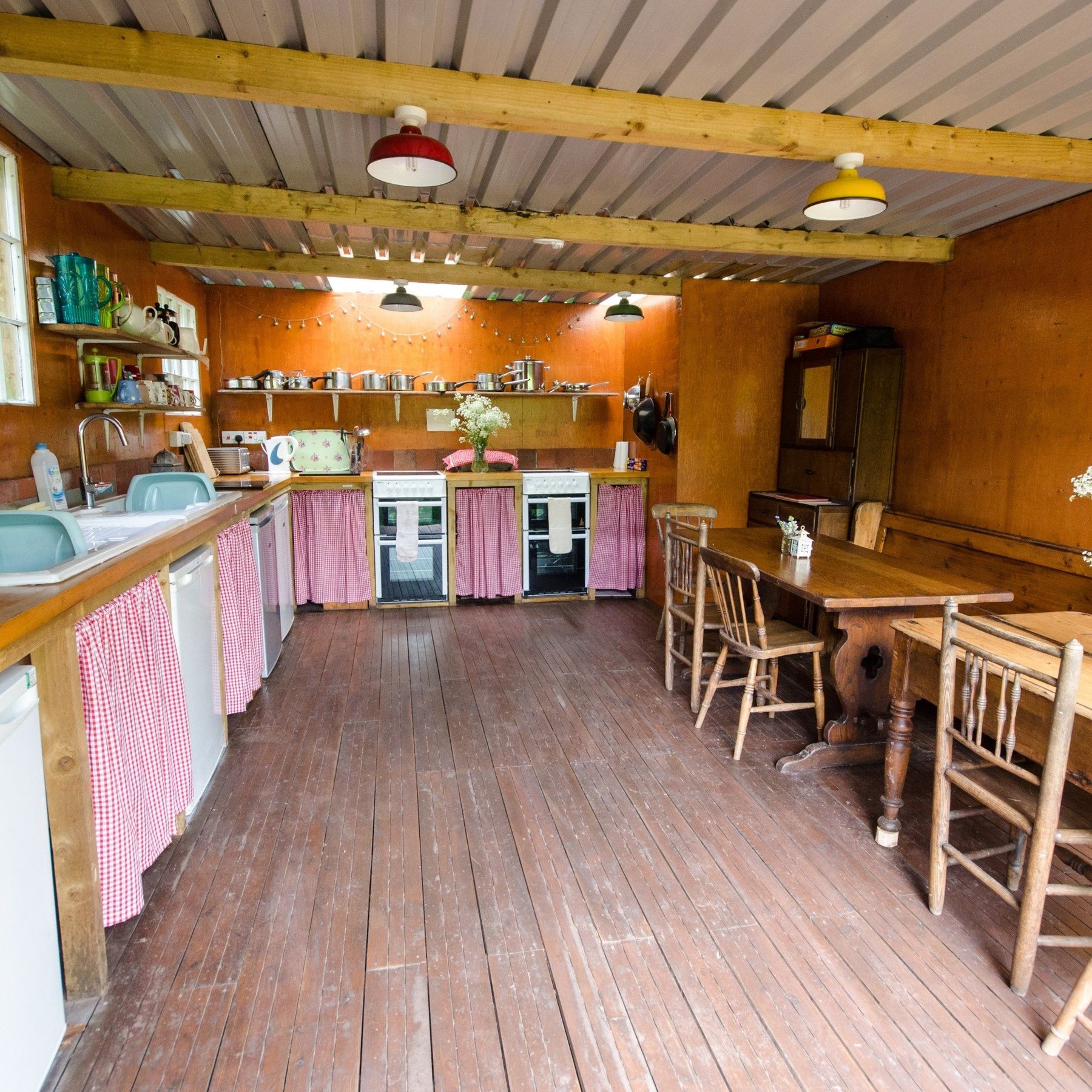 Open fronted communal kitchen - southern end
