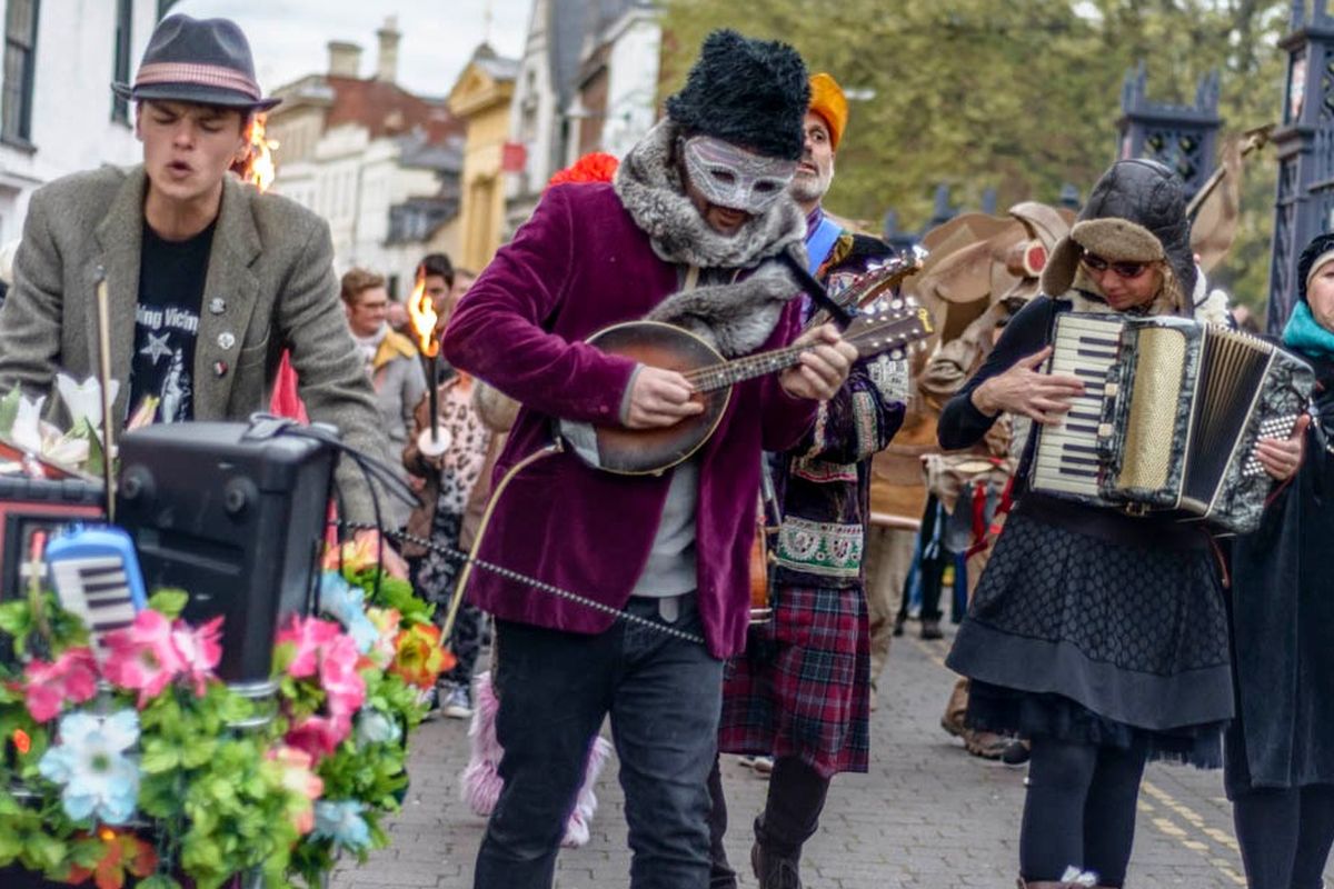  Musicians in the Street Carnival