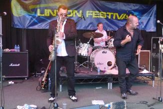 Linton Festival musicians on stage