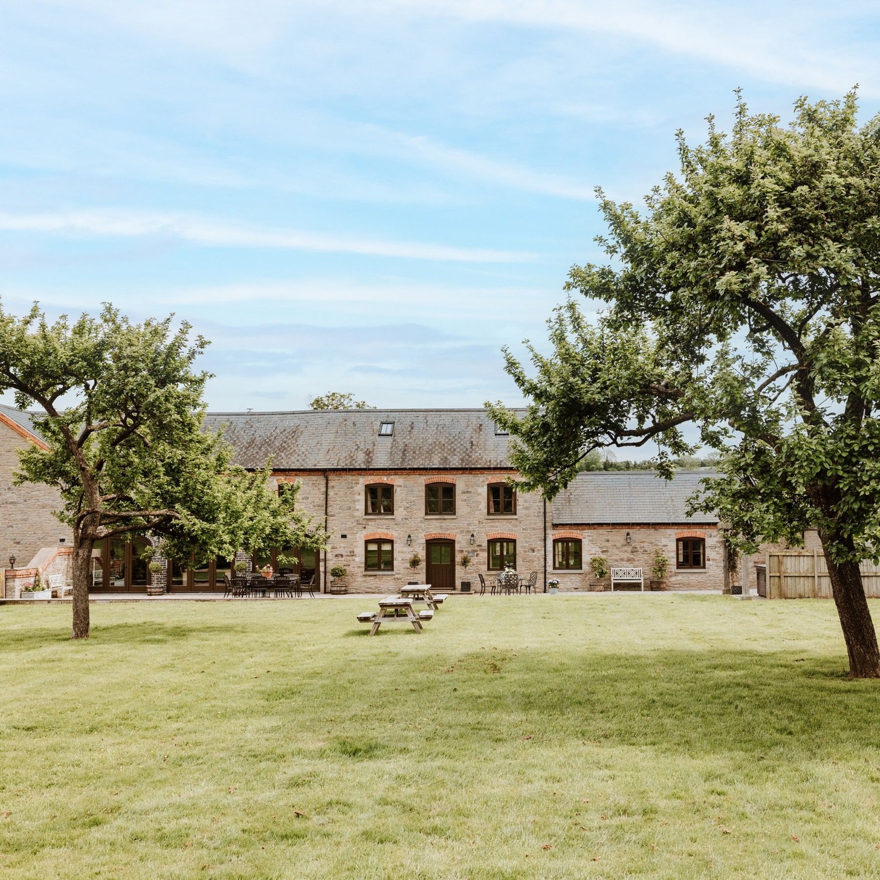 Large outdoor spaces and play areas
