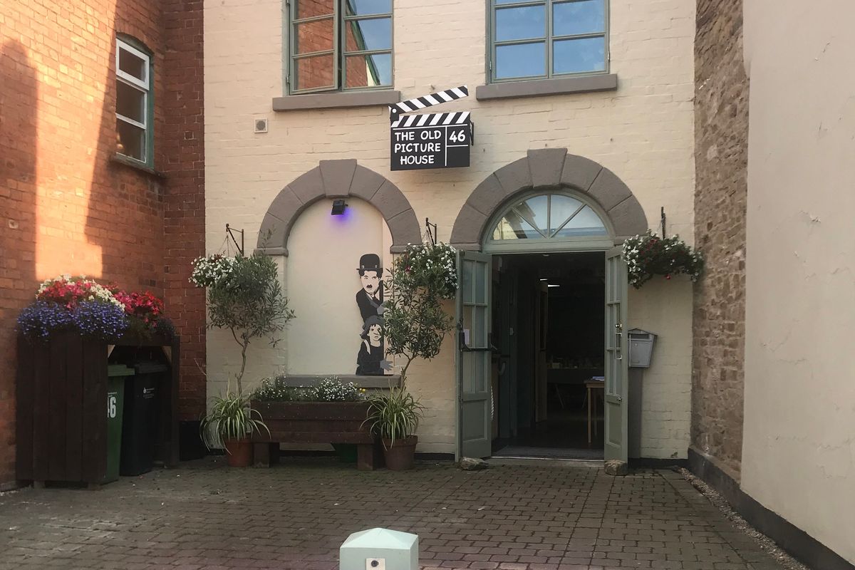 h-Art sign in front of a building
