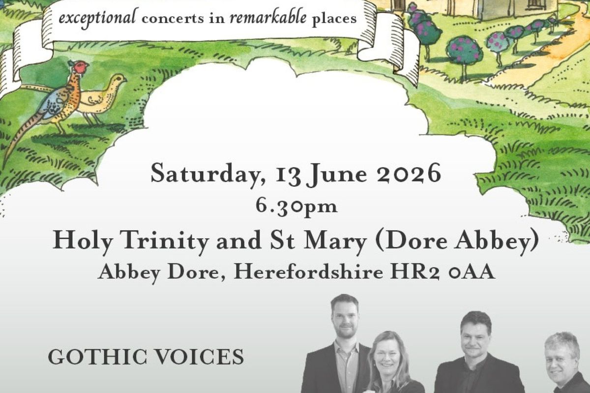 Flyer for Dore Abbey 13 June