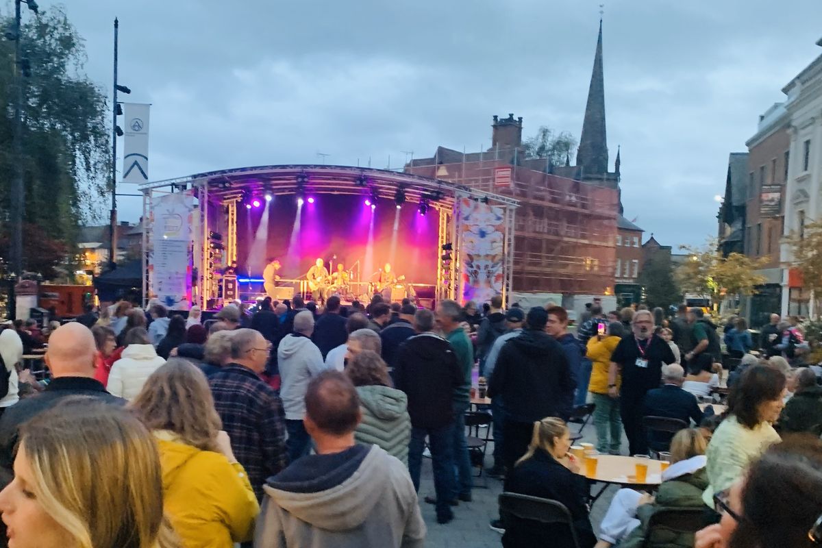 crowds at event 