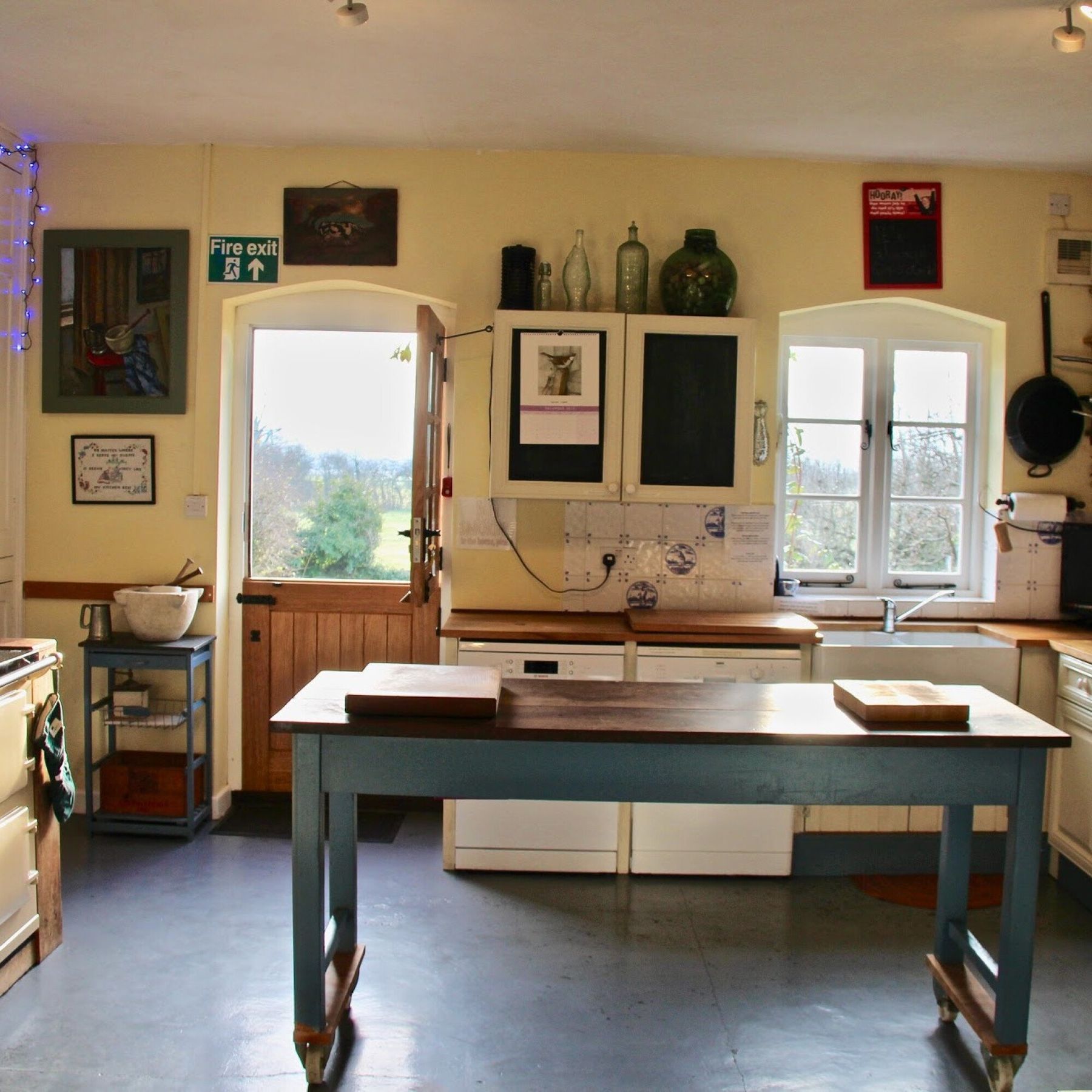 Large farmhouse kitchen