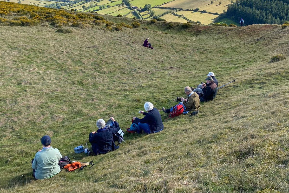 Walkers taking a rest