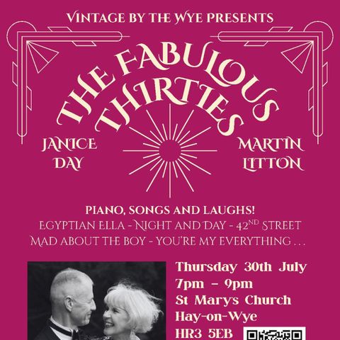 The Fabulous 30s – A Summer Evening of Timeless Song