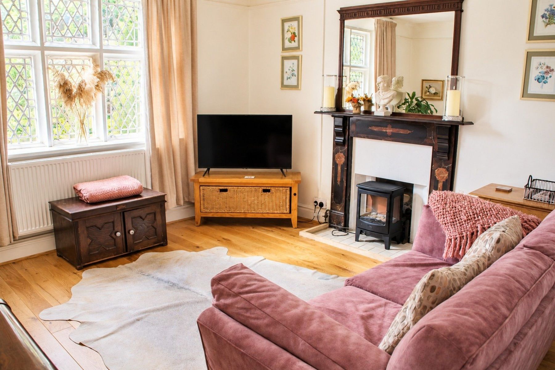 Pink Living Room | TV