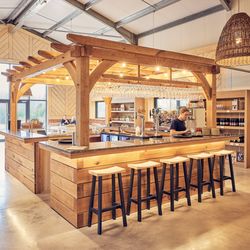 The bar offers local drinks including our own cider