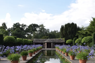 canal in english country garden