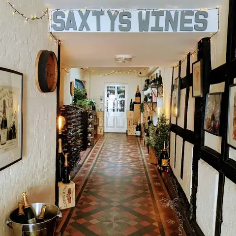 Corridor leading to wine shop