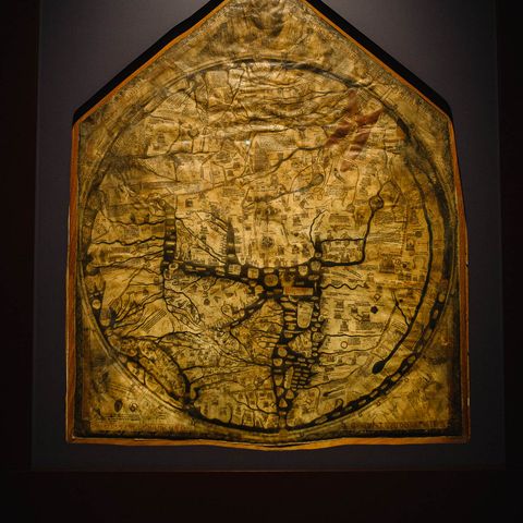The Hereford Mappa Mundi 'Map of the World', circa 1300