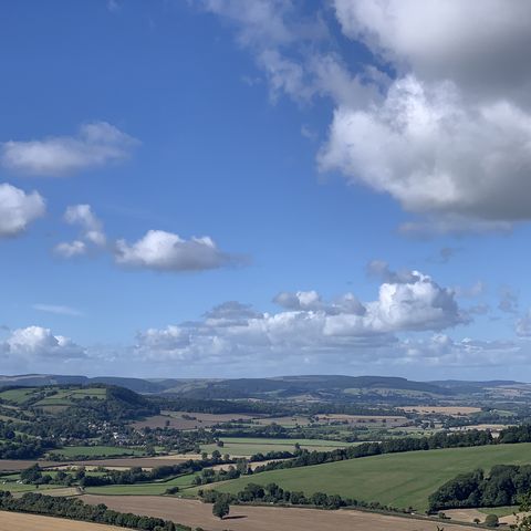 View North of Croft Ambrey Hill Fort