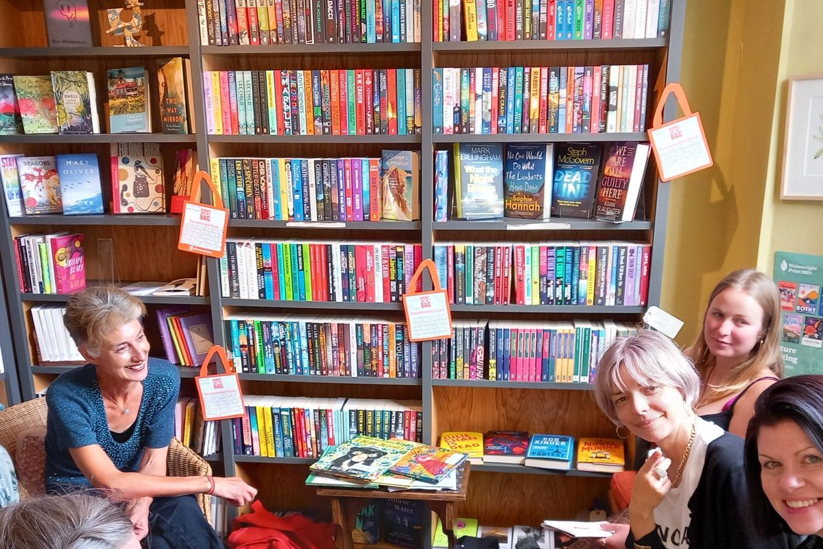 Bookshop visits & author talks (photo shows Catherine Barr at North Books)