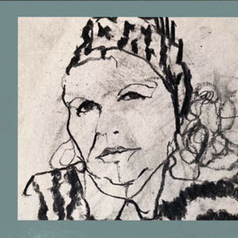 Sketchy ink painting of a woman