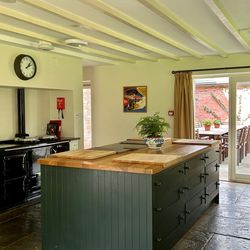 The working kitchen at Monnington House