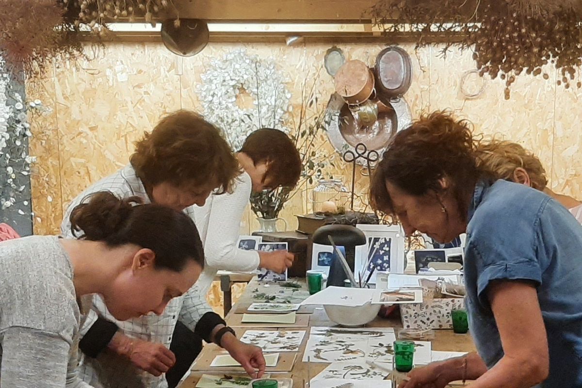 Cyanotype Blueprinting Workshops. Alexa Summers Art.