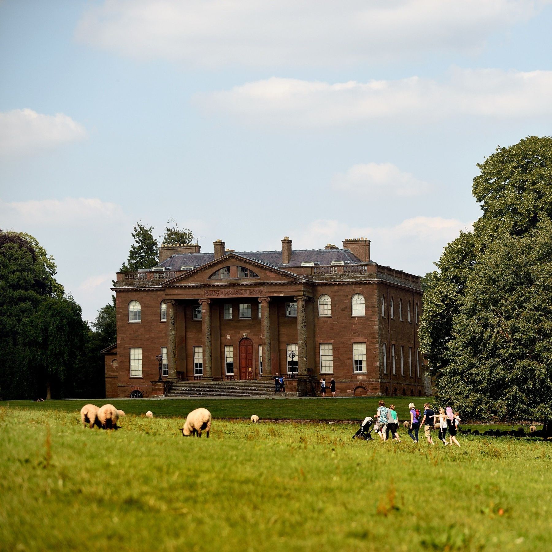 The mansion in summer