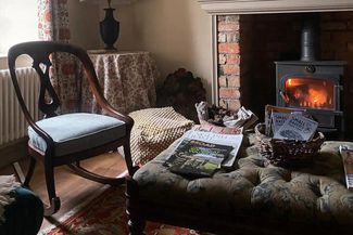 Kingfisher Cottage - cosy fireplace
