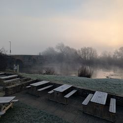 Frosty morning by the River Wye