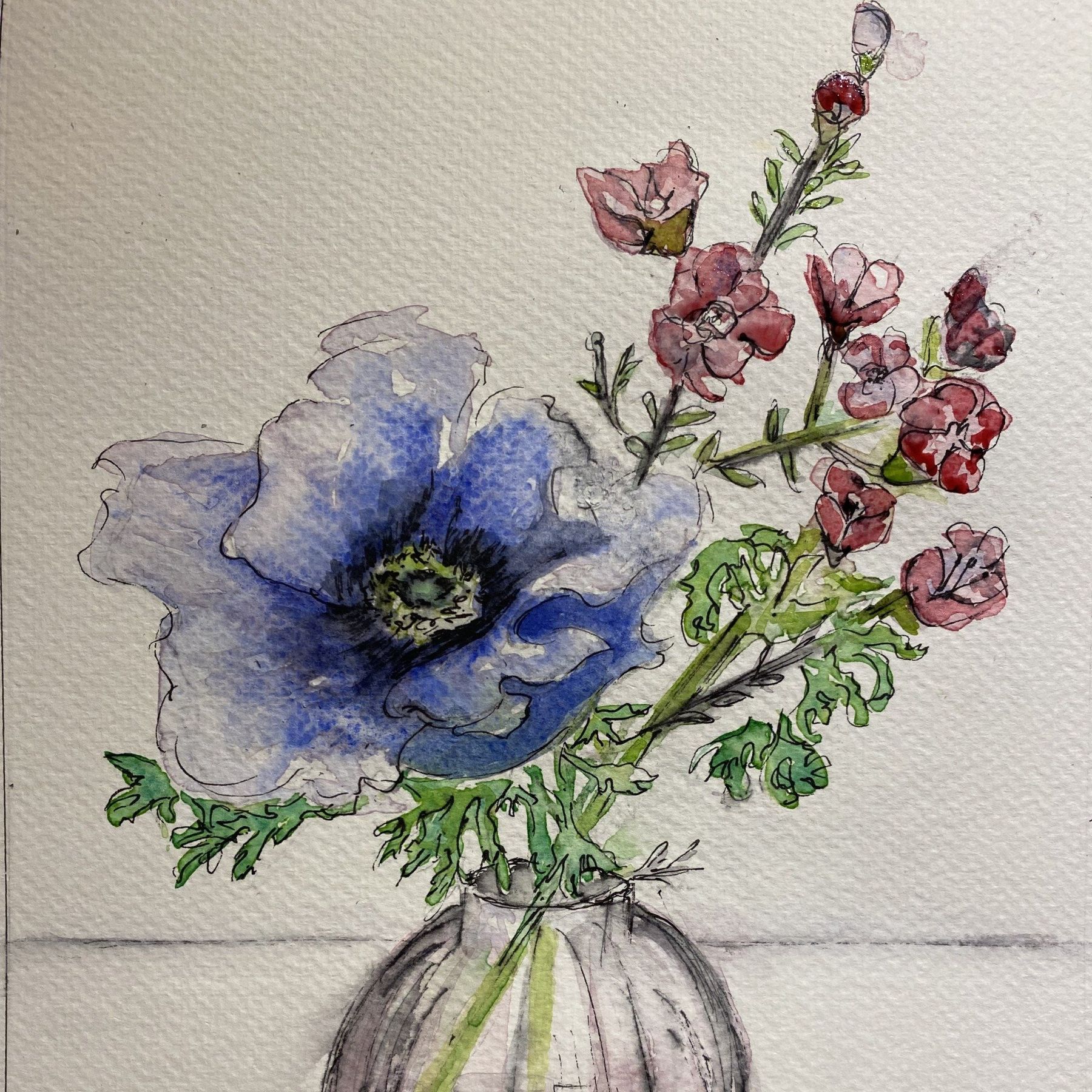 You can learn how to develop creative artworks on our expressive florals course.