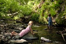 Playing in the River Monnow