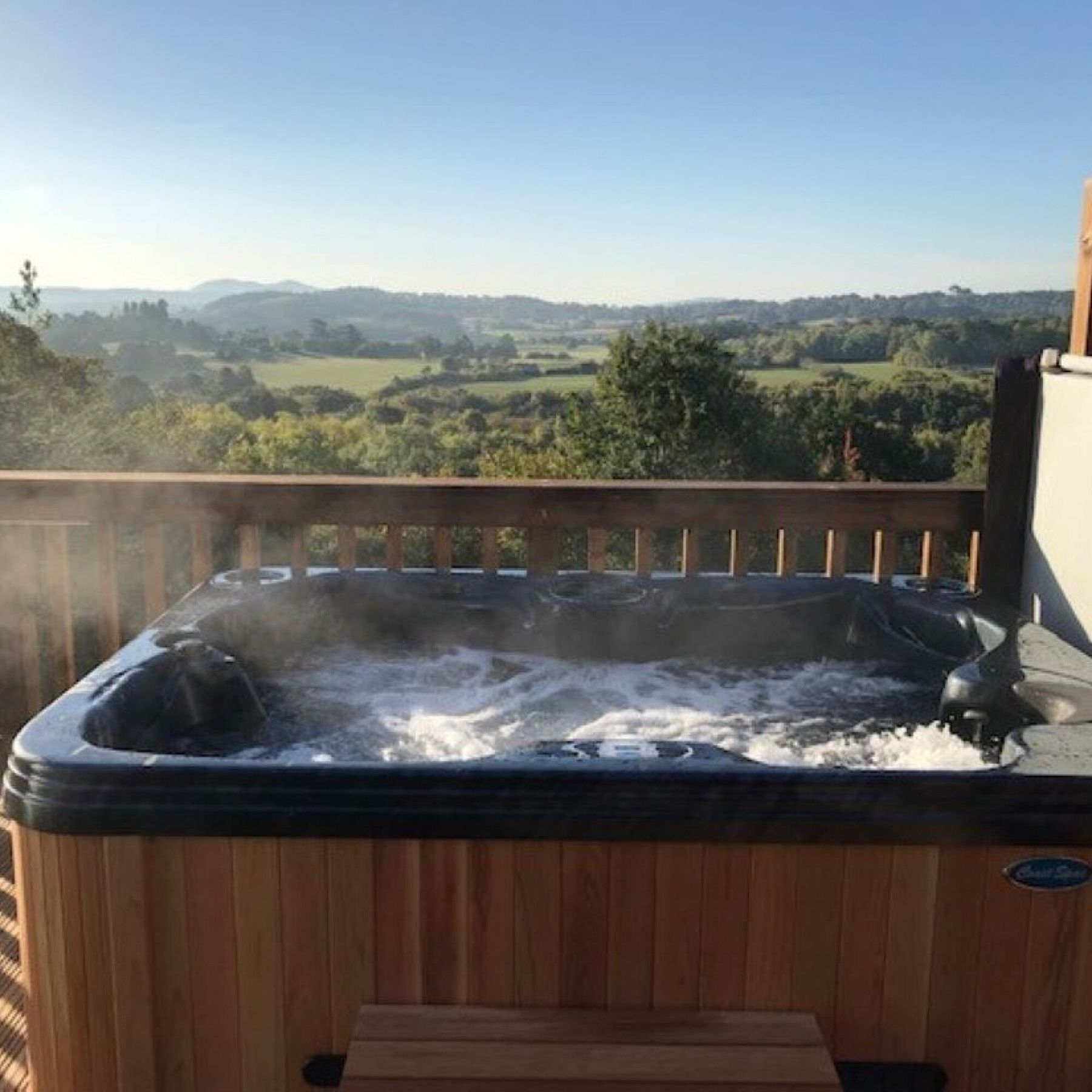 Hot tub with a view