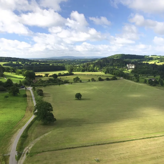 rolling green english countryside