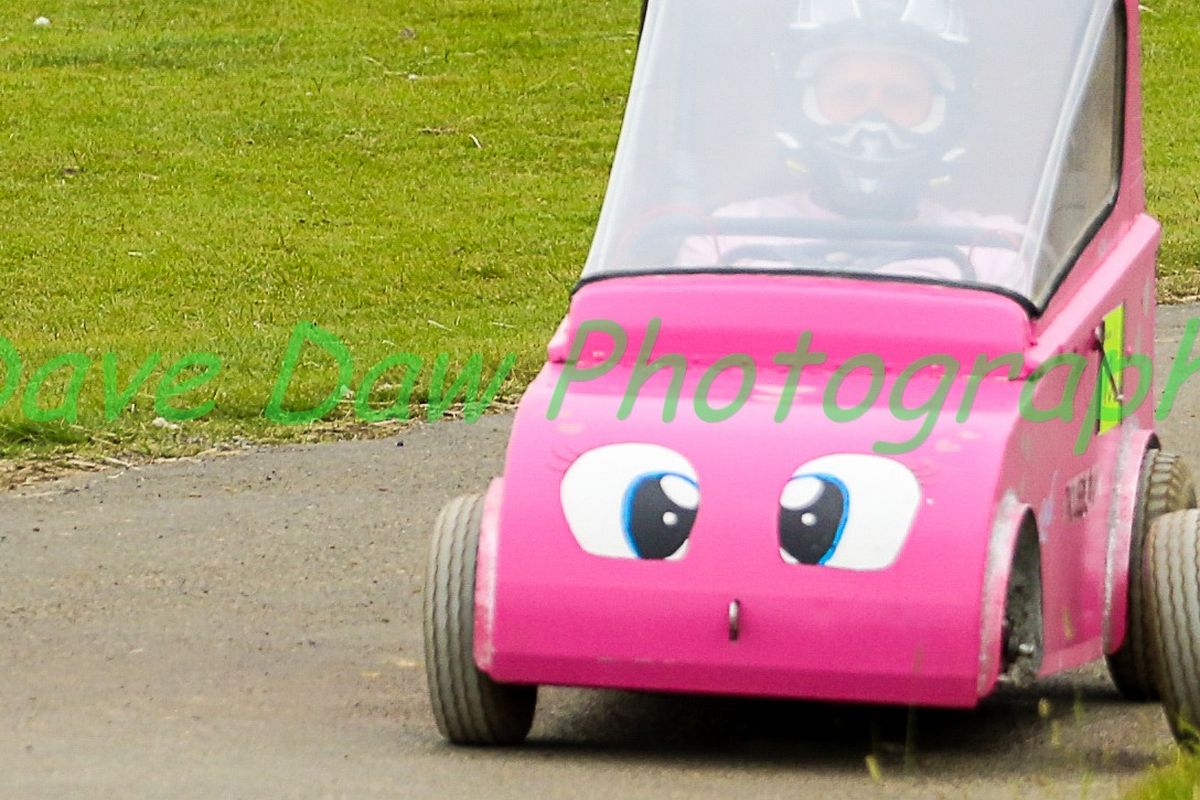 Colourful Soap Box Derby cart
