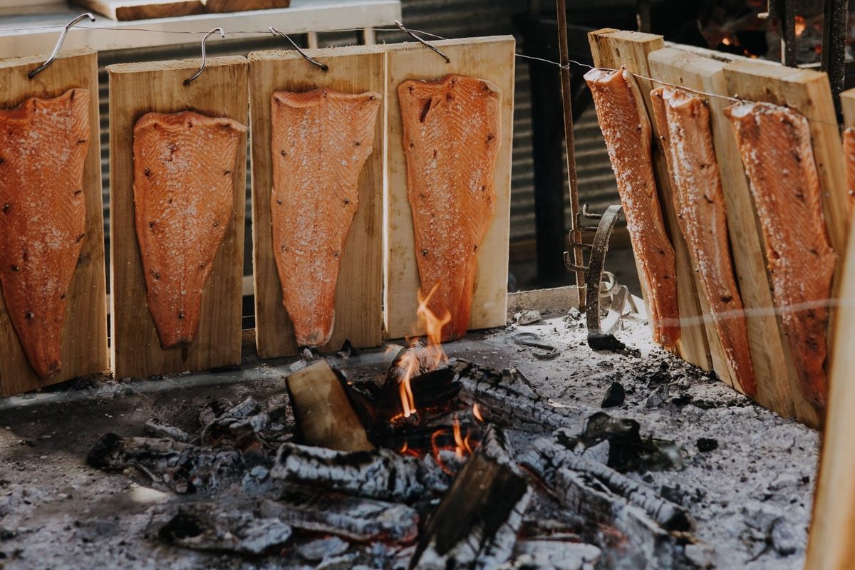Fire cooked feasts as the wedding Food