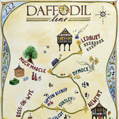 Daffodil line map