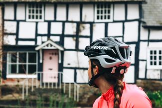 Woman on bike, Pembridge