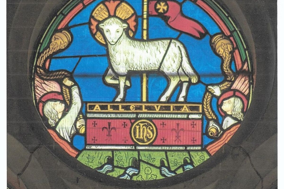 Detail of East Window at Storridge Church