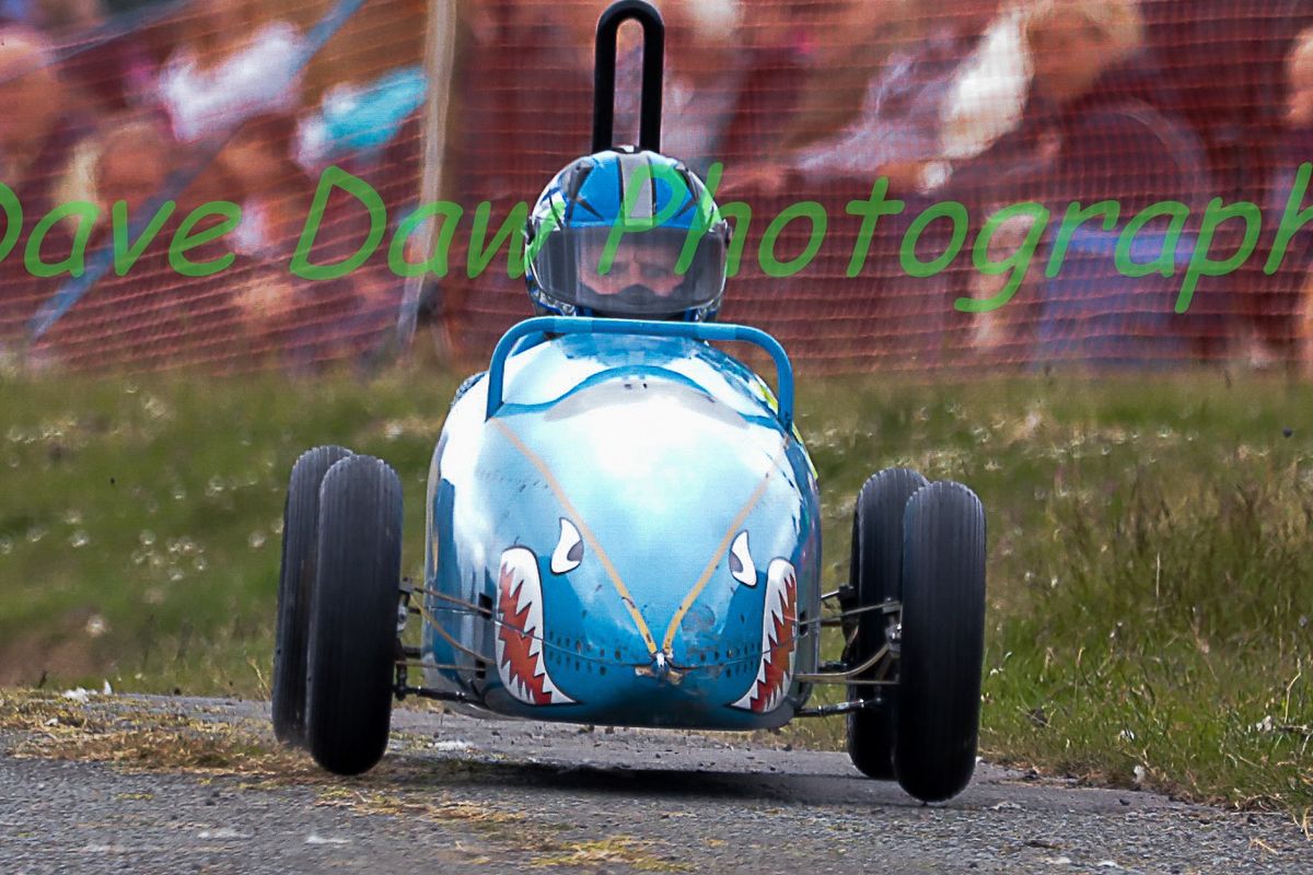 Colourful Soap Box Derby cart