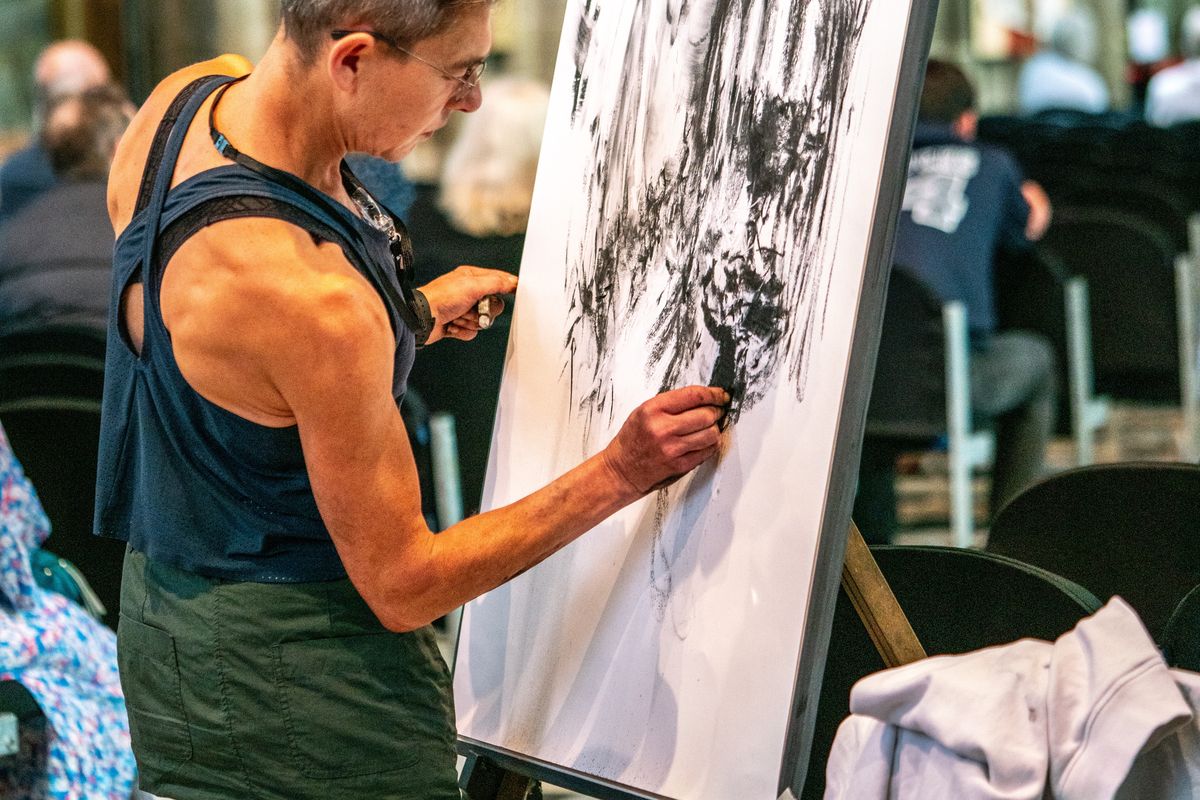 Artist at work