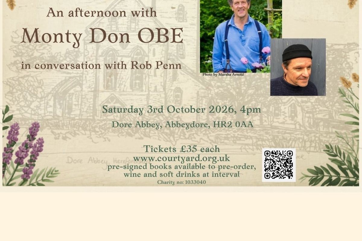 An afternoon with Monty Don OBE in conversation with Rob Penn